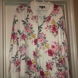 Floral Bomber Jacket